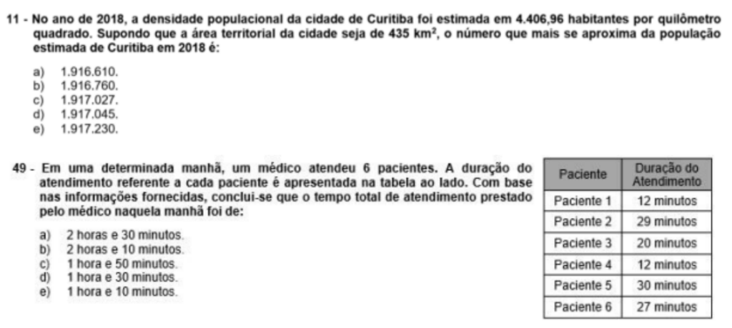 o que mais cai em matemática na ufpr