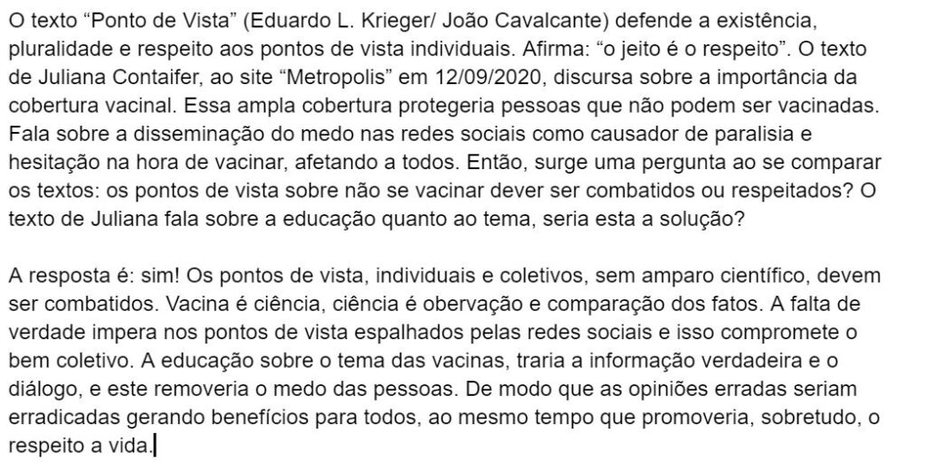 Como funciona a redação da UFPR